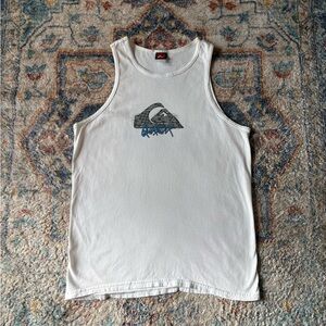 Vintage Quiksilver Logo Tank Top Large